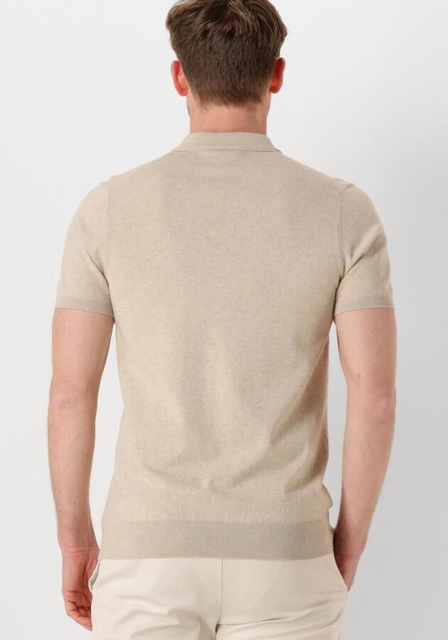 PROFUOMO Heren Polo's & T-shirts Polo Short Sleeve Beige