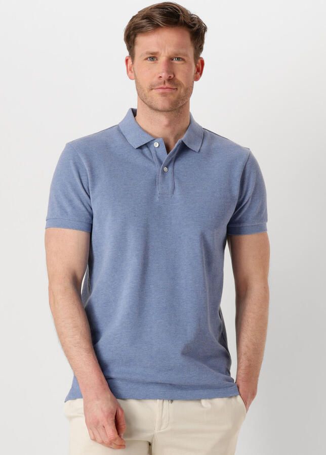 PROFUOMO Heren Polo's & T-shirts Polo Short Sleeve Blauw - Foto 4