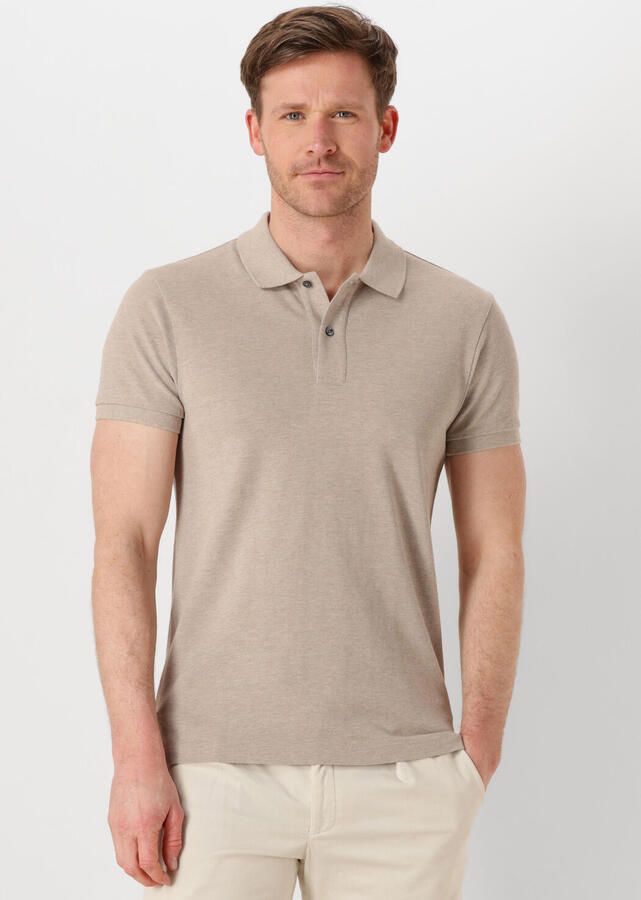 PROFUOMO Heren Polo's & T-shirts Polo Short Sleeve Zand - Foto 4