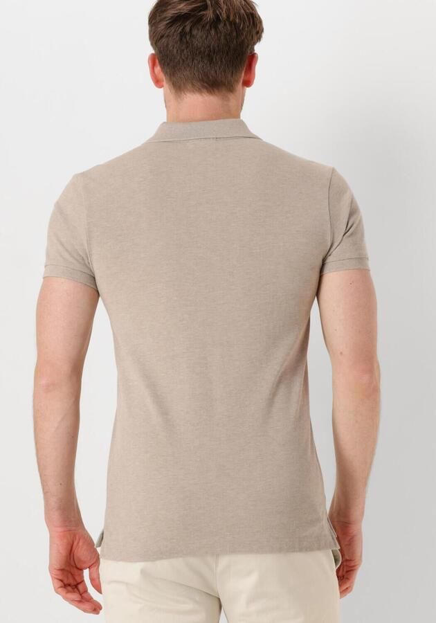 PROFUOMO Heren Polo's & T-shirts Polo Short Sleeve Zand