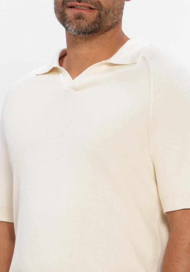 PROFUOMO Heren Polo's & T-shirts Rib Ecru - Foto 4