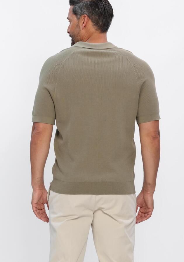 PROFUOMO Heren Polo's & T-shirts Rib Khaki - Foto 3