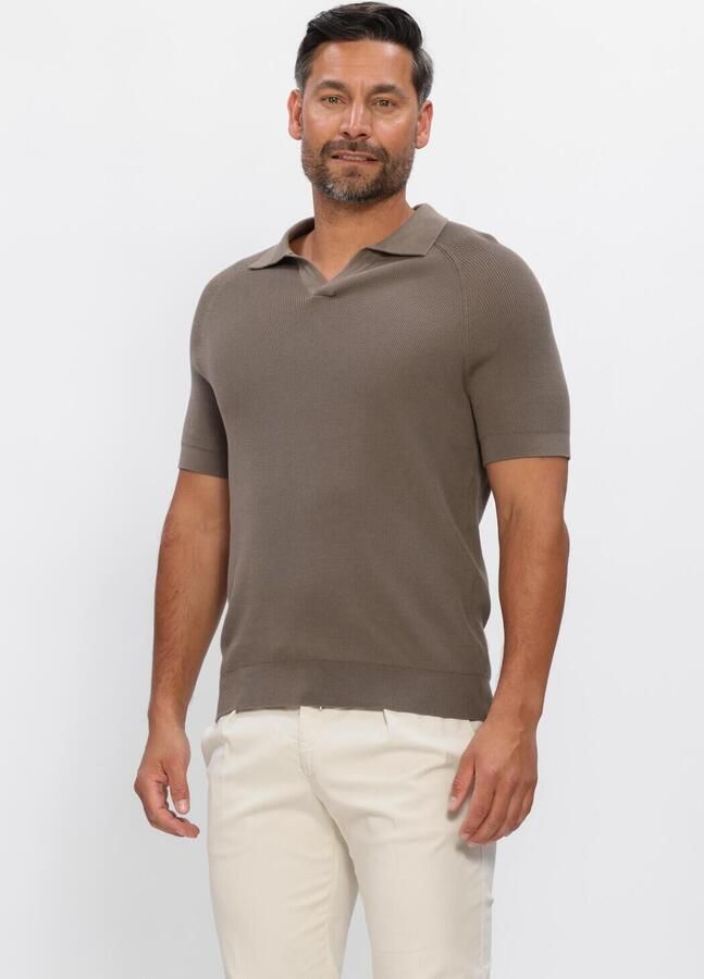 PROFUOMO Heren Polo's & T-shirts Rib Taupe
