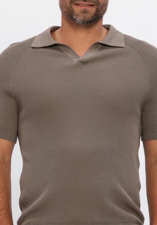 PROFUOMO Heren Polo's & T-shirts Rib Taupe - Foto 4