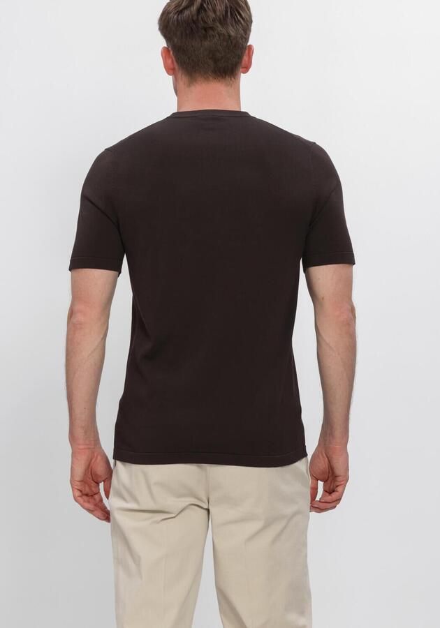 PROFUOMO Heren Polo's & T-shirts T-shirt Crew Neck Ss Aero Ease Bruin - Foto 3