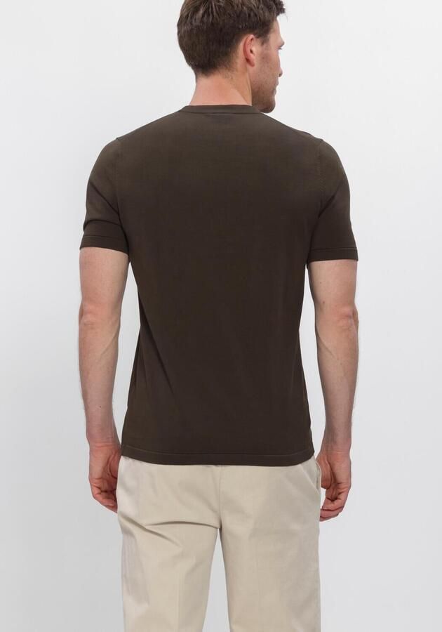 PROFUOMO Heren Polo's & T-shirts T-shirt Crew Neck Ss Aero Ease Bruin - Foto 3