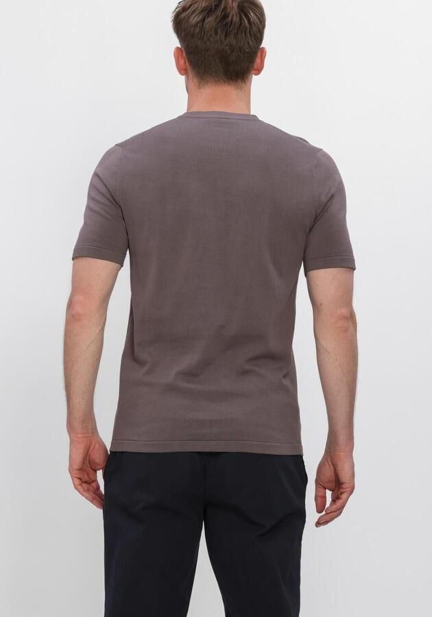 PROFUOMO Heren Polo's & T-shirts T-shirt Crew Neck Ss Aero Ease Taupe - Foto 3