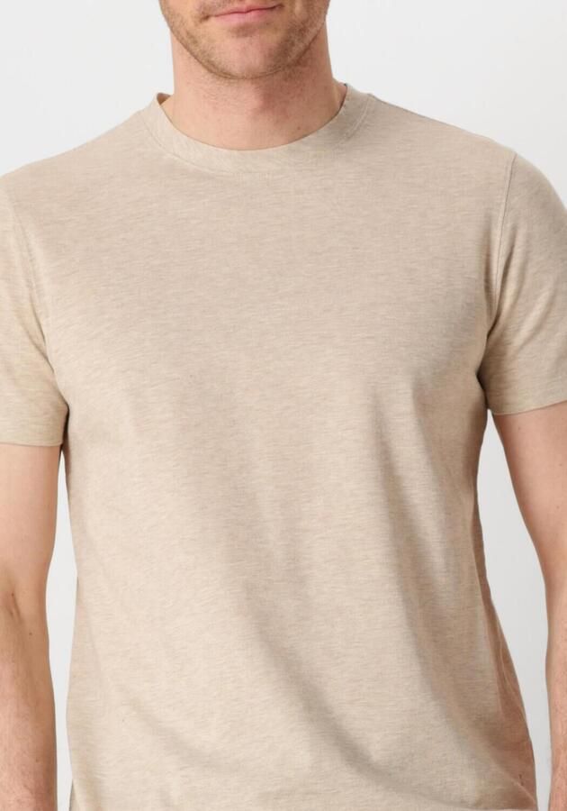 PROFUOMO Heren Polo's & T-shirts T-shirt Crew Neck Ss Beige - Foto 2