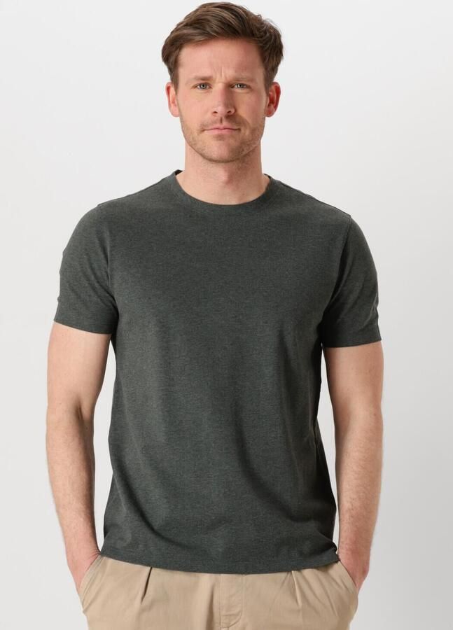 PROFUOMO Heren Polo's & T-shirts T-shirt Crew Neck Ss Donkergroen - Foto 4