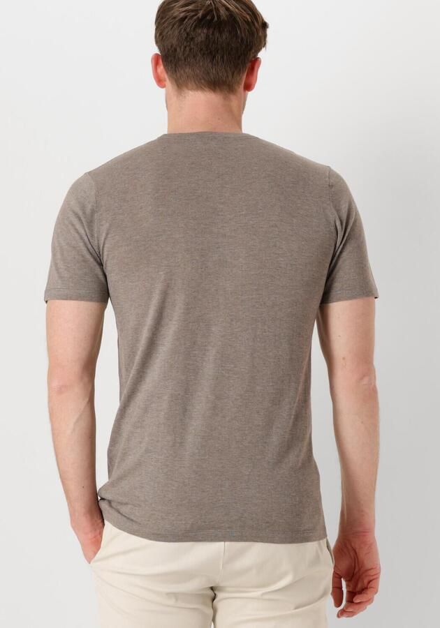 PROFUOMO Heren Polo's & T-shirts T-shirt Crew Neck Ss Taupe