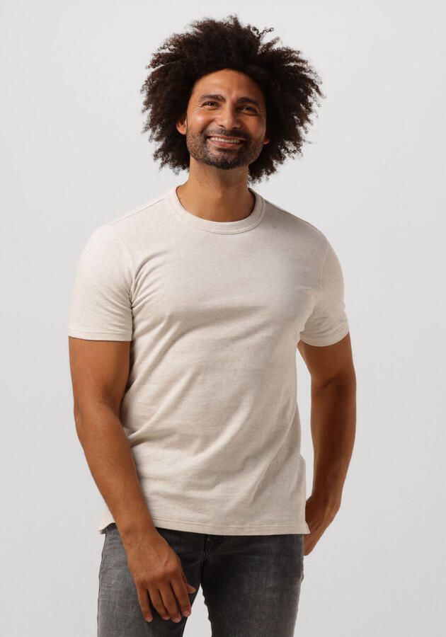 PROFUOMO Heren Polo's & T-shirts T-shirt Short Sleeve Jersey Beige - Foto 4