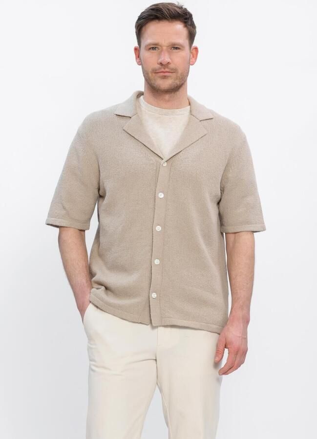 PROFUOMO Heren Polo's & T-shirts Toweling Beige
