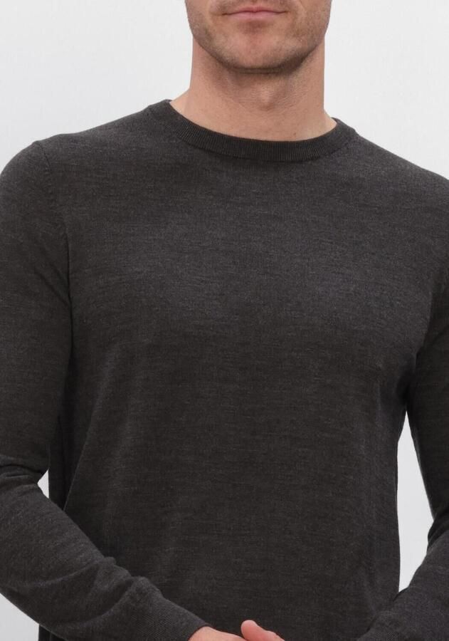 PROFUOMO Heren Truien & Vesten Extrafine Merino Donkergrijs - Foto 2