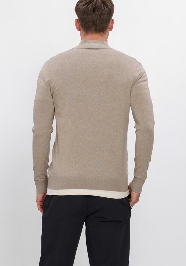 Profuomo Slim fit gebreide pullover met zijdegehalte en ritssluiting - Foto 2