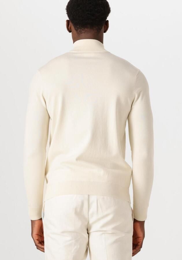 PROFUOMO Heren Truien & Vesten Half Zip Luxury Basic Wit - Foto 3