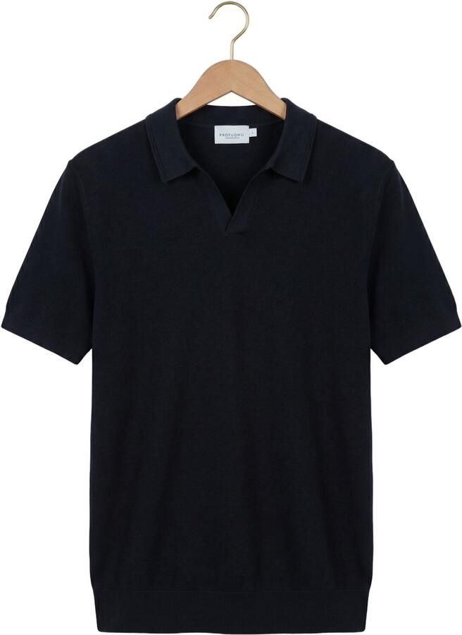 Profuomo regular fit poloshirt van lyocellmix met zijde-aandeel - Foto 2