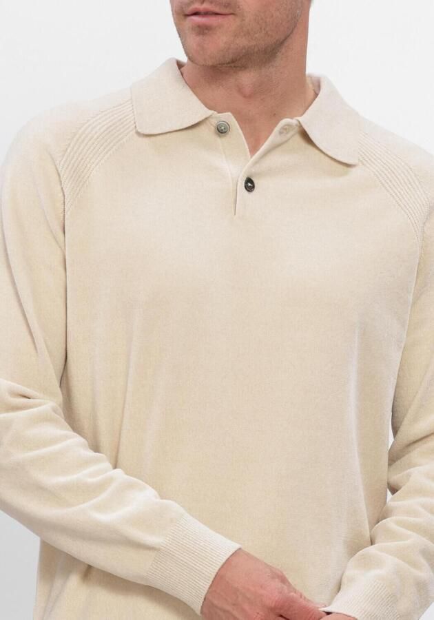 PROFUOMO Heren Truien & Vesten Polo Ls Chenille Beige - Foto 3