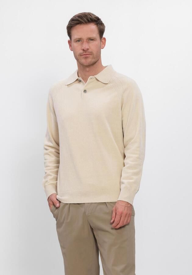 PROFUOMO Heren Truien & Vesten Polo Ls Chenille Beige