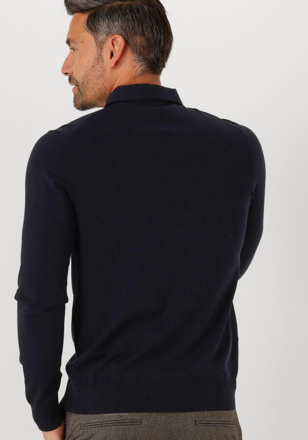 PROFUOMO Heren Truien & Vesten Polo Onepiece Luxury Basic Donkerblauw - Foto 2