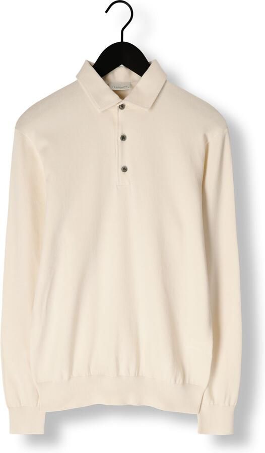 PROFUOMO Heren Truien & Vesten Polo Onepiece Luxury Basic Ecru - Foto 3