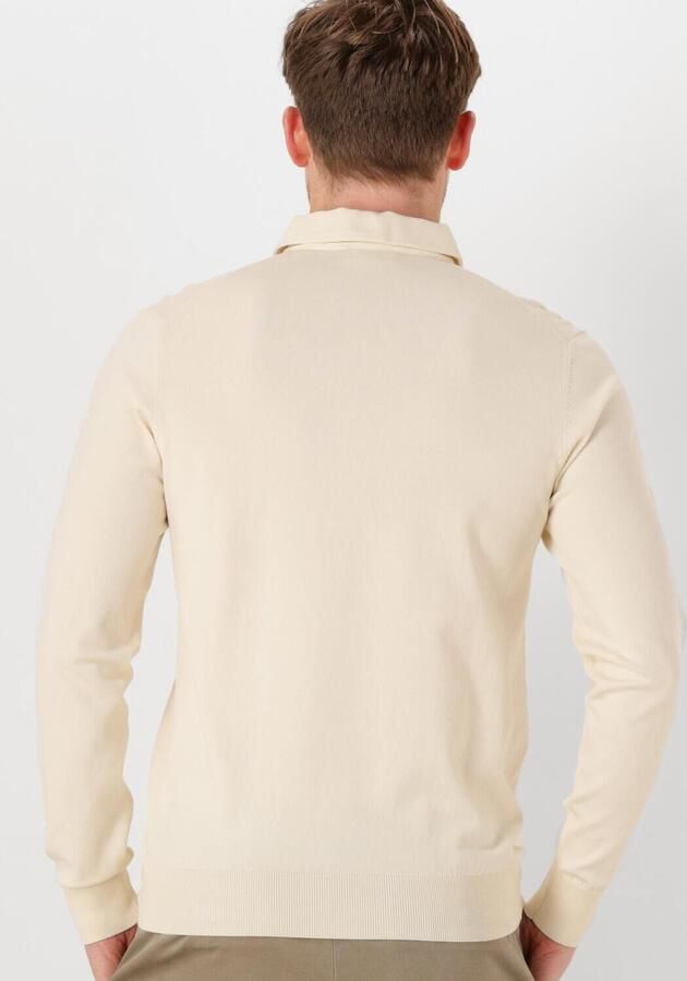 PROFUOMO Heren Truien & Vesten Polo Onepiece Luxury Basic Ecru