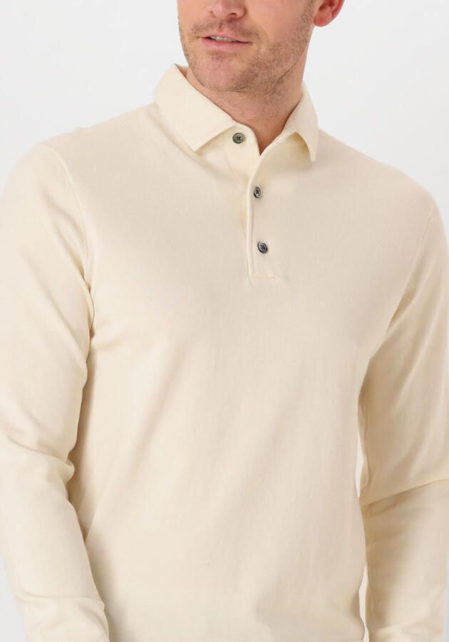 PROFUOMO Heren Truien & Vesten Polo Onepiece Luxury Basic Ecru - Foto 2