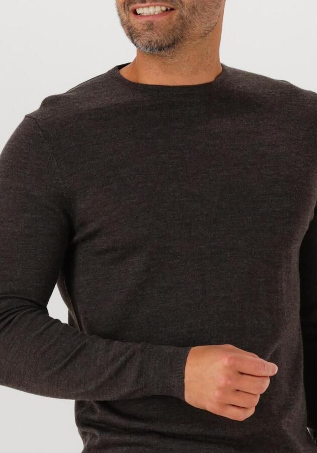 PROFUOMO Heren Truien & Vesten Pullover Crew Neck Merino Bruin - Foto 2