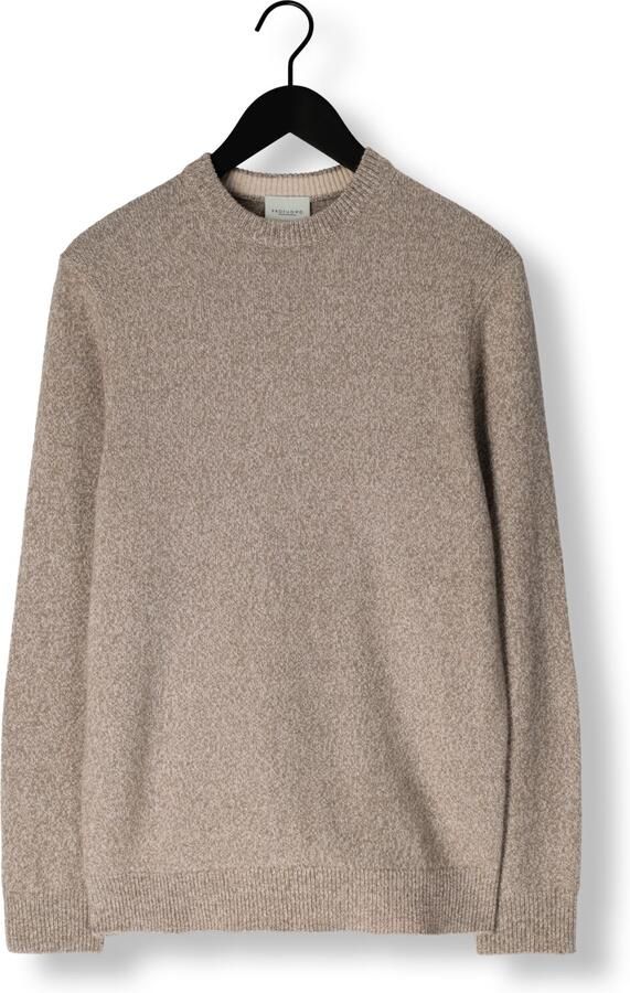 PROFUOMO Heren Truien & Vesten Pullover Crew Neck Woolblend Beige - Foto 3