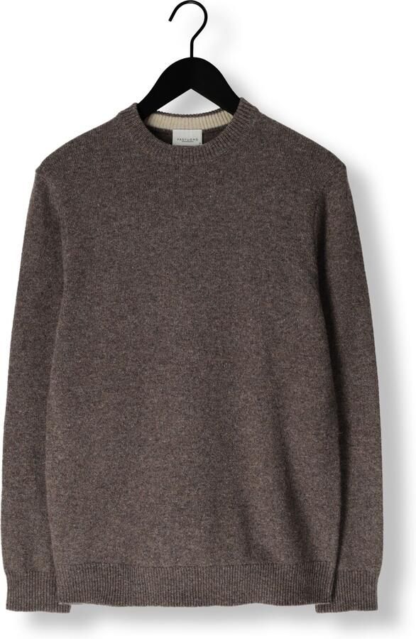 PROFUOMO Heren Truien & Vesten Pullover Crew Neck Woolblend Bruin - Foto 3