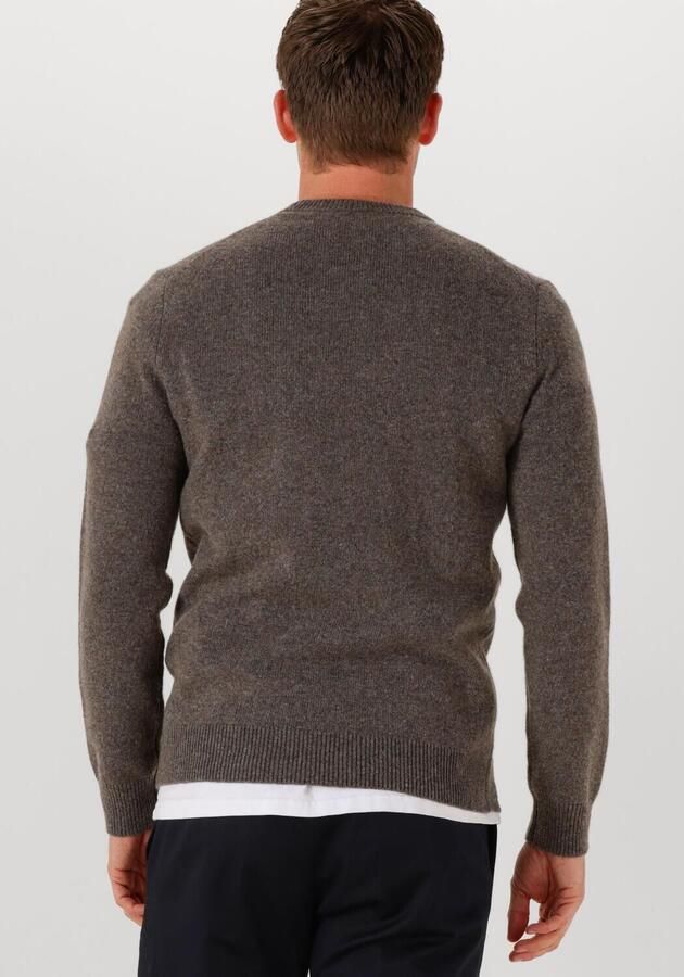 PROFUOMO Heren Truien & Vesten Pullover Crew Neck Woolblend Bruin