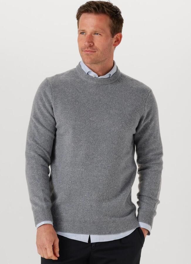 PROFUOMO Heren Truien & Vesten Pullover Crew Neck Woolblend Grijs - Foto 4