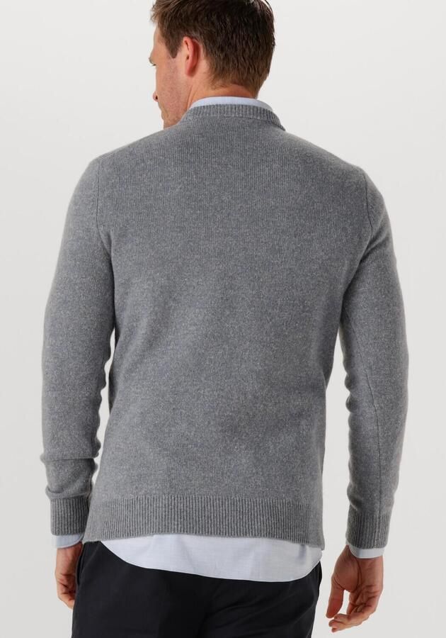 PROFUOMO Heren Truien & Vesten Pullover Crew Neck Woolblend Grijs