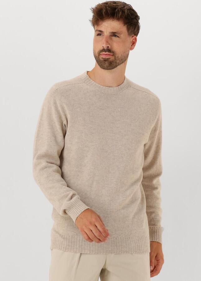 PROFUOMO Heren Truien & Vesten Pullover Crew Neck Zand - Foto 4