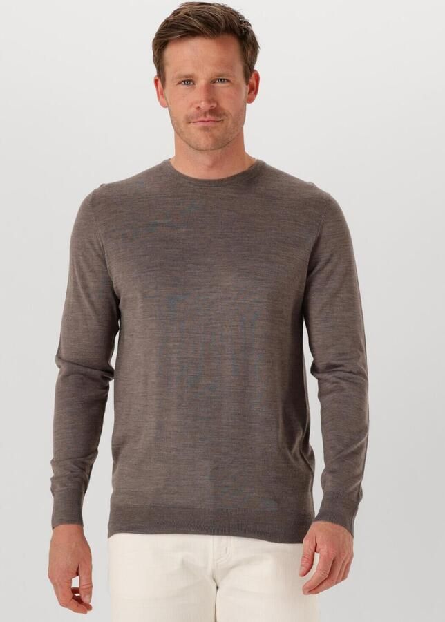 PROFUOMO Heren Truien & Vesten Pullover Crewneck Merino Bruin - Foto 4
