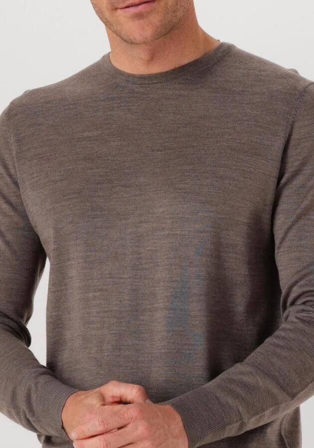 PROFUOMO Heren Truien & Vesten Pullover Crewneck Merino Bruin - Foto 2