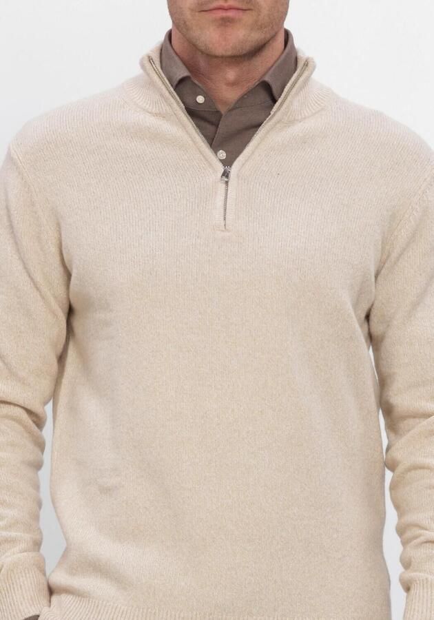 PROFUOMO Heren Truien & Vesten Pullover Half Zip 80 20 Beige - Foto 3