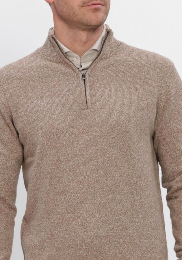 PROFUOMO Heren Truien & Vesten Pullover Half Zip 80 20 Beige - Foto 3