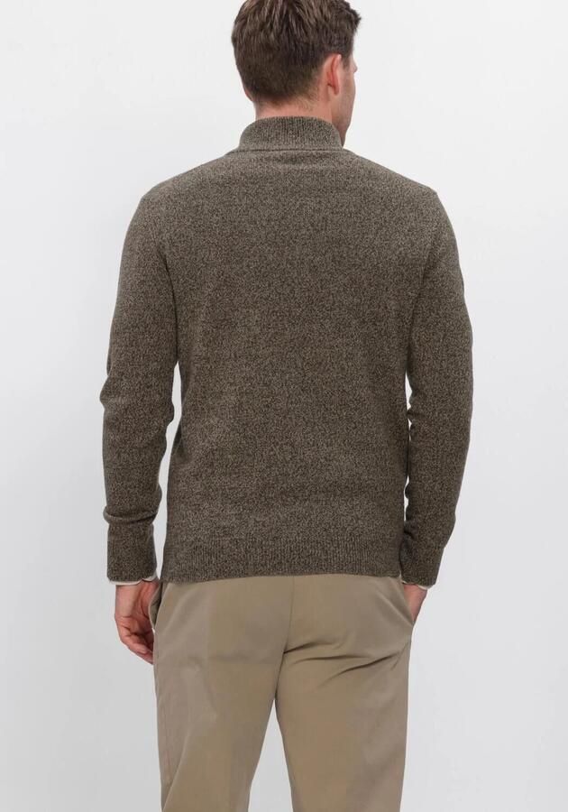 PROFUOMO Heren Truien & Vesten Pullover Half Zip 80 20 Bruin - Foto 2