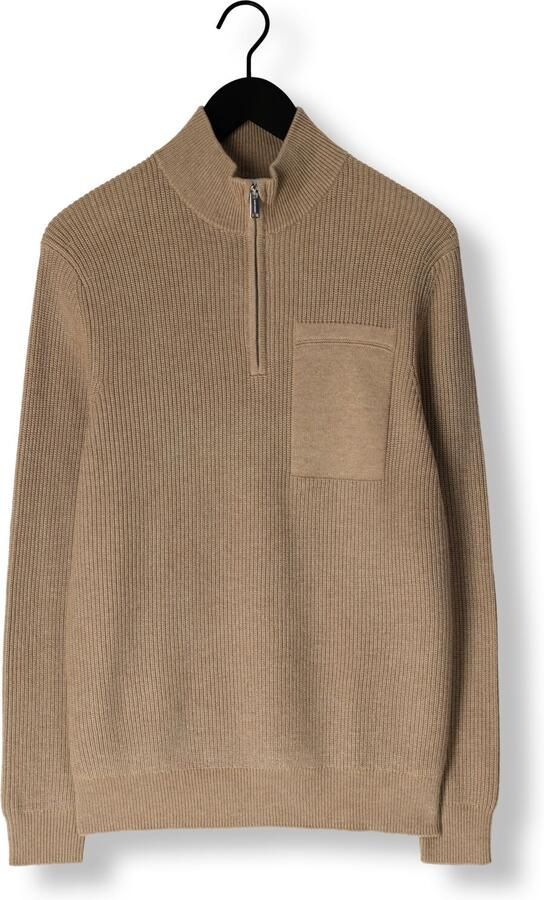 PROFUOMO Heren Truien & Vesten Pullover Half Zip Beige - Foto 3