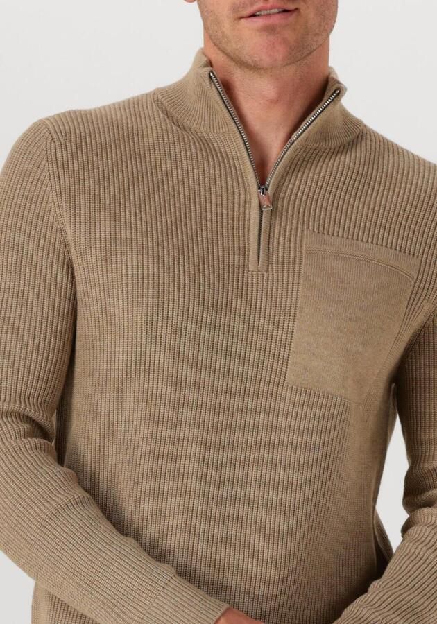 PROFUOMO Heren Truien & Vesten Pullover Half Zip Beige - Foto 2