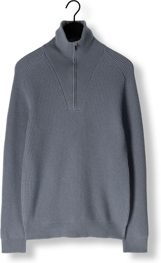PROFUOMO Heren Truien & Vesten Pullover Half Zip Blauw - Foto 3