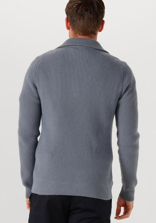PROFUOMO Heren Truien & Vesten Pullover Half Zip Blauw