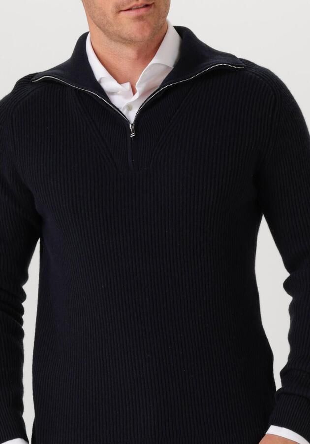 PROFUOMO Heren Truien & Vesten Pullover Half Zip Donkerblauw - Foto 2