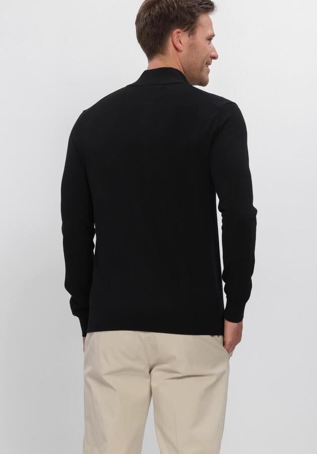 PROFUOMO Heren Truien & Vesten Pullover Half Zip Extrafine Merino Zwart - Foto 2