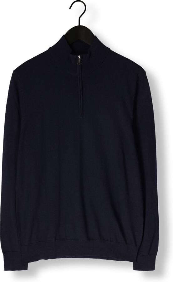 PROFUOMO Heren Truien & Vesten Pullover Half Zip Merino Donkerblauw - Foto 3
