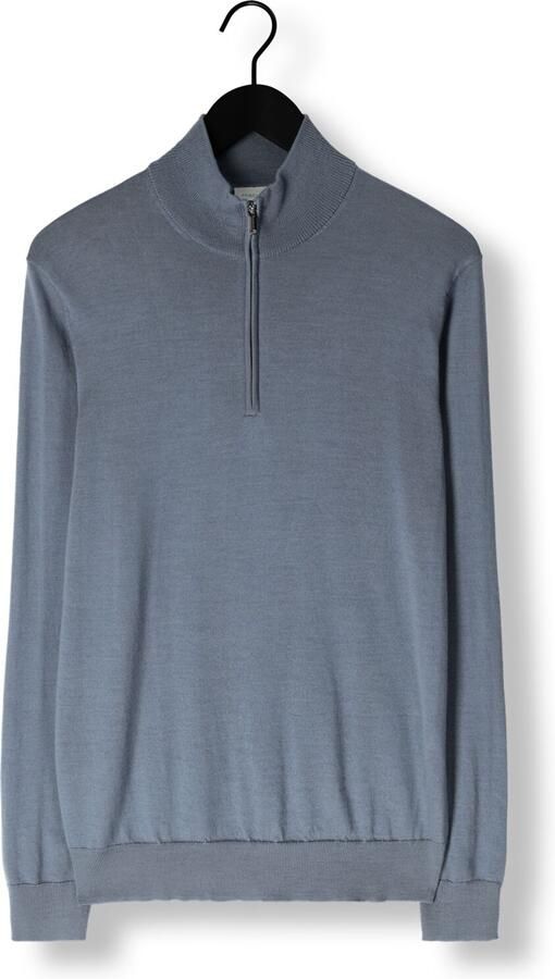 PROFUOMO Heren Truien & Vesten Pullover Half Zip Merino Donkerblauw - Foto 3