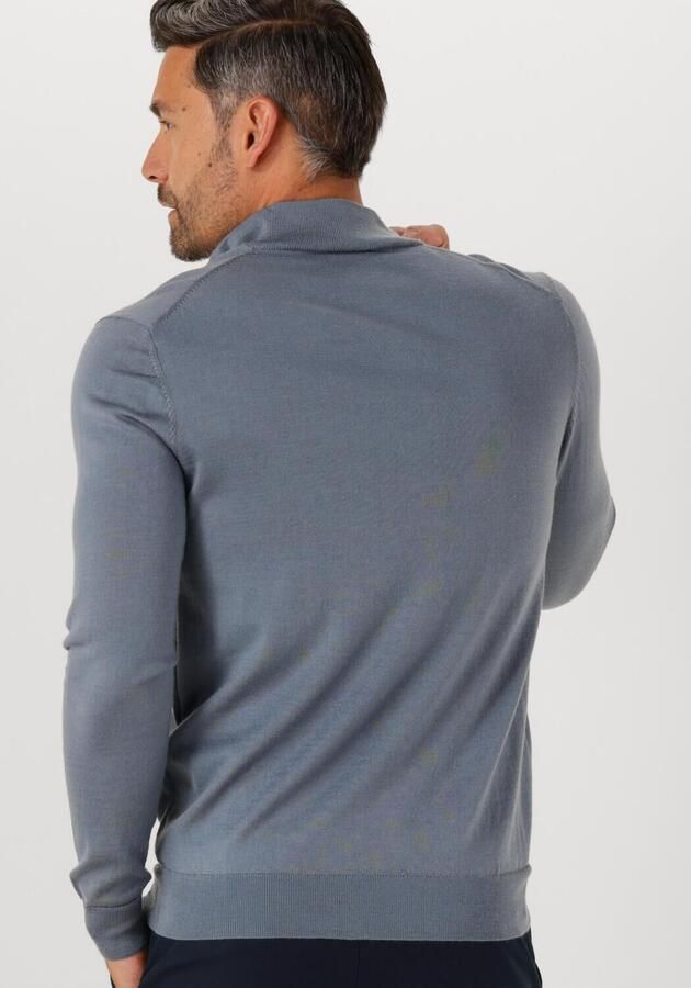 PROFUOMO Heren Truien & Vesten Pullover Half Zip Merino Donkerblauw - Foto 1