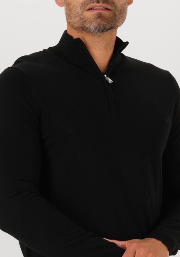 PROFUOMO Heren Truien & Vesten Pullover Half Zip Merino Zwart - Foto 2