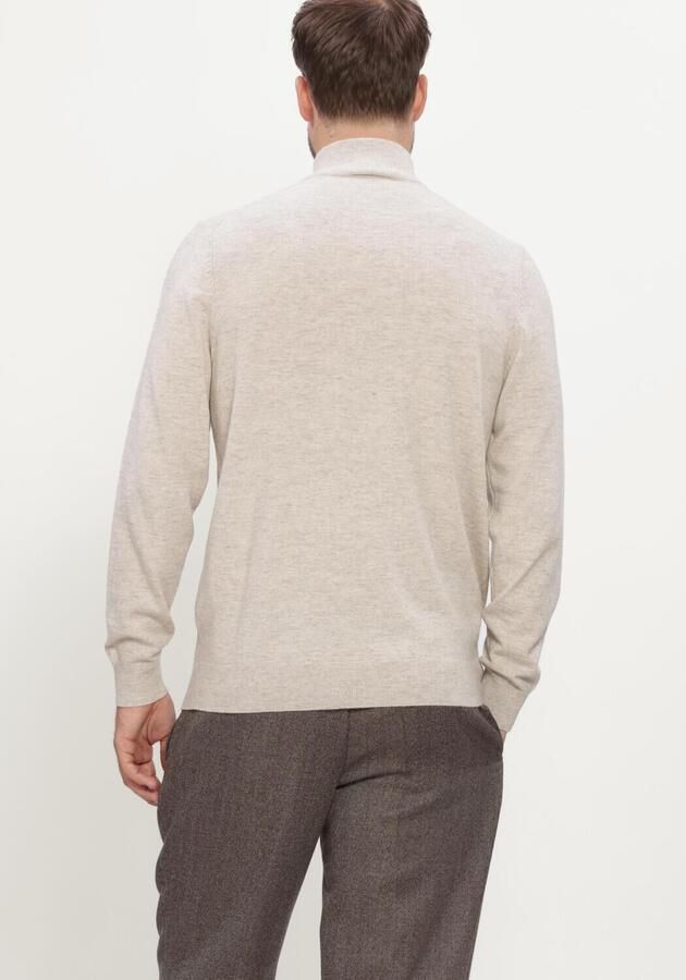 PROFUOMO Heren Truien & Vesten Pullover Half Zip New Wool Blend Ecru - Foto 2