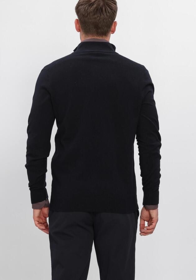 PROFUOMO Heren Truien & Vesten Pullover Half Zip New Wool Blend Zwart - Foto 3